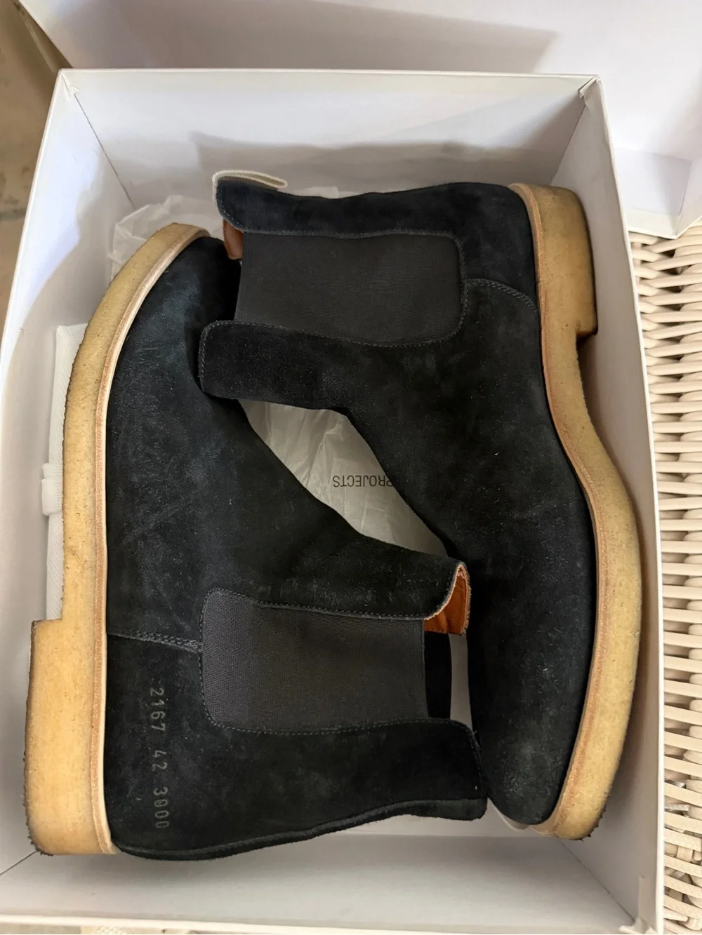 Men's Black Suede Chelsea Boots